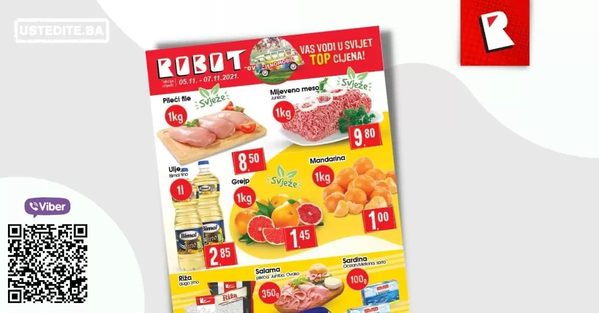 robot akcijski katalog. snizenje. akcija. popust. bingo. konzum. fis. popusti. snizeno.