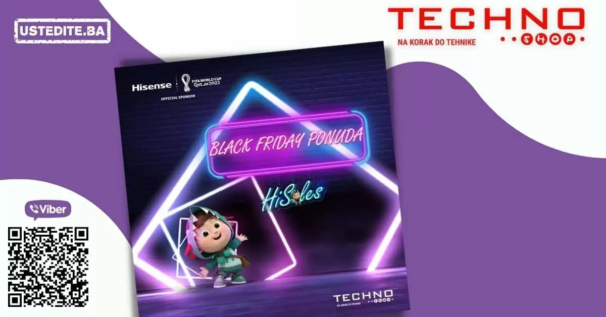 snizenje tehnike, TV, snizenje, popust, Hisense, Black Friday, televizija