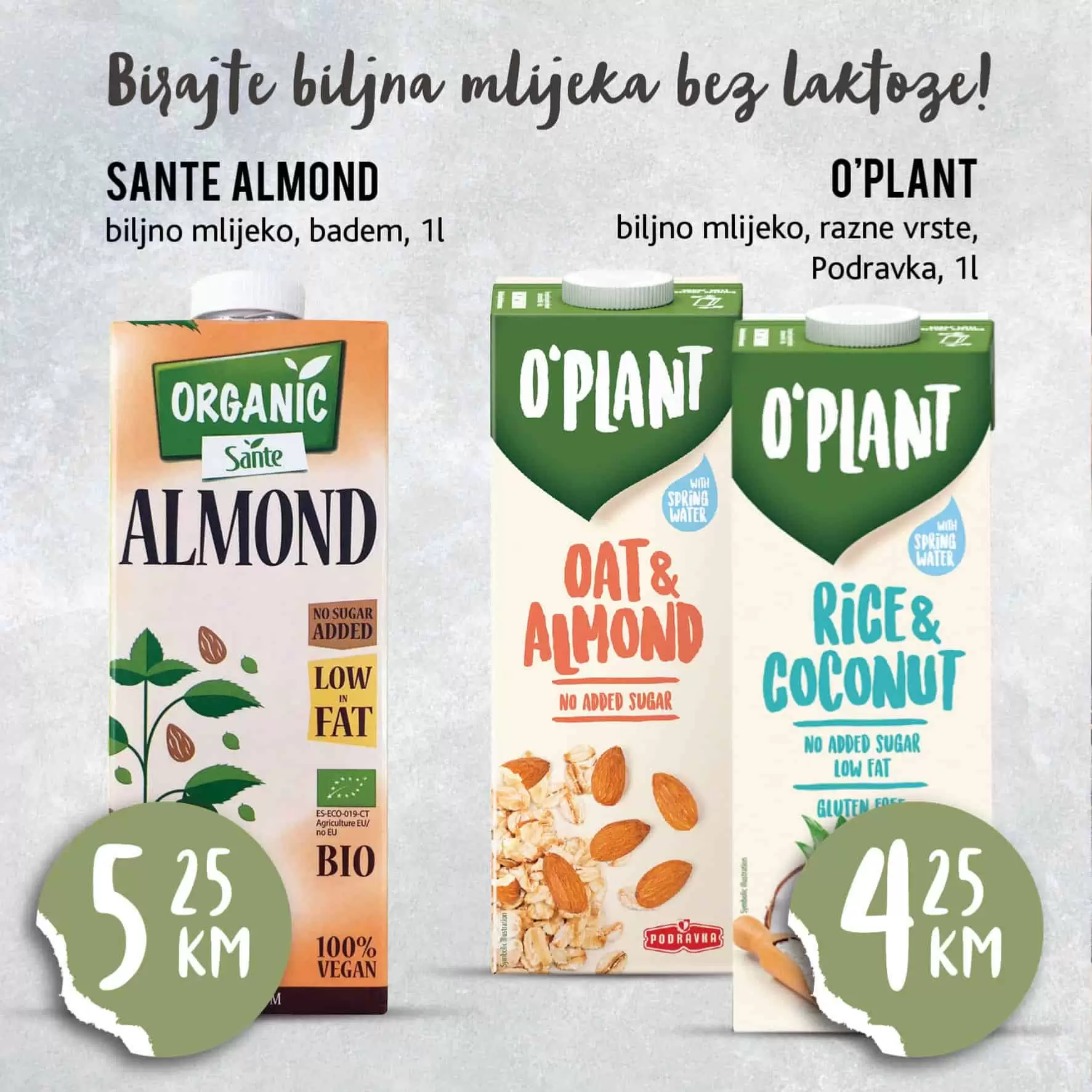 bademovo mlijeko, rizini mlijeko,