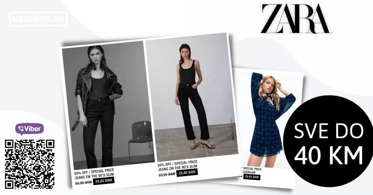 U potrazi si za jaknom, haljinom, patikama ili farmericama? Našli smo super ponudu za Tebe! Vrijeme je za shopping! Zara SVE do 40 KM!