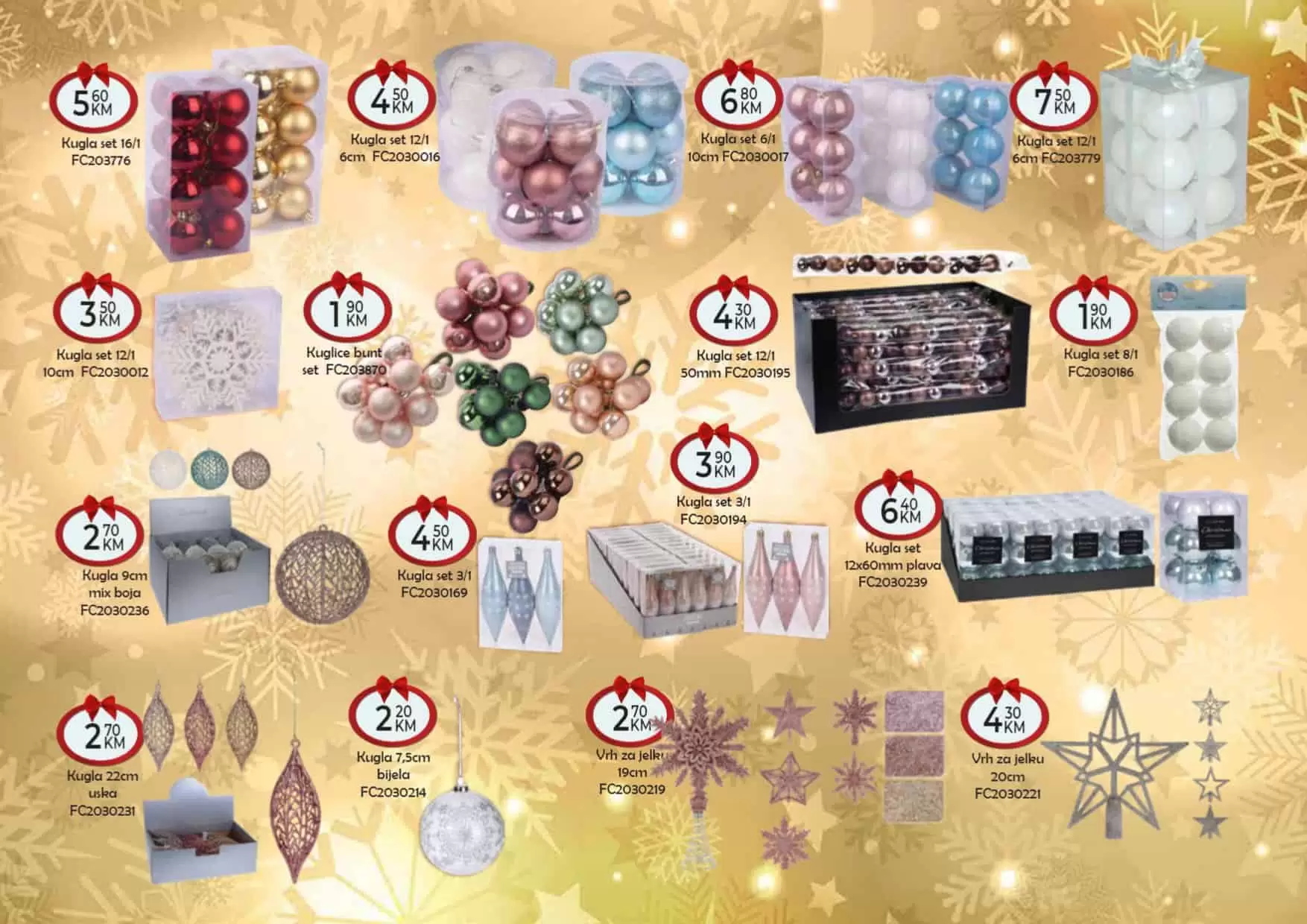 set kugli, kugle, kugle akcija, kugle popust, kugle snizenje