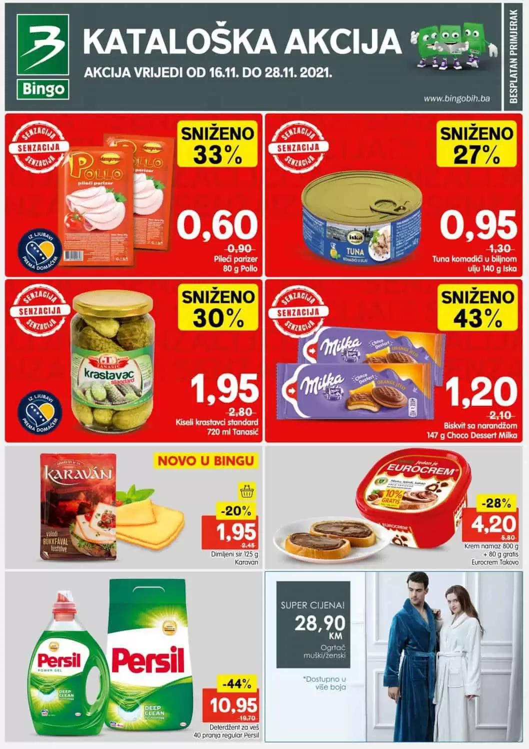 Bingo, Bingo katalog, Bingo akcija, Bingo snizenje, Bingo akcije i katalozi, Bingo vikend akcija, Bingo akcijski katalog, Bingo kataloska akcija, Bingo tuzla, Bingo sarajevo, Bingo zenica, Bingo mostar, Bingo Kralj dobrih cijena,