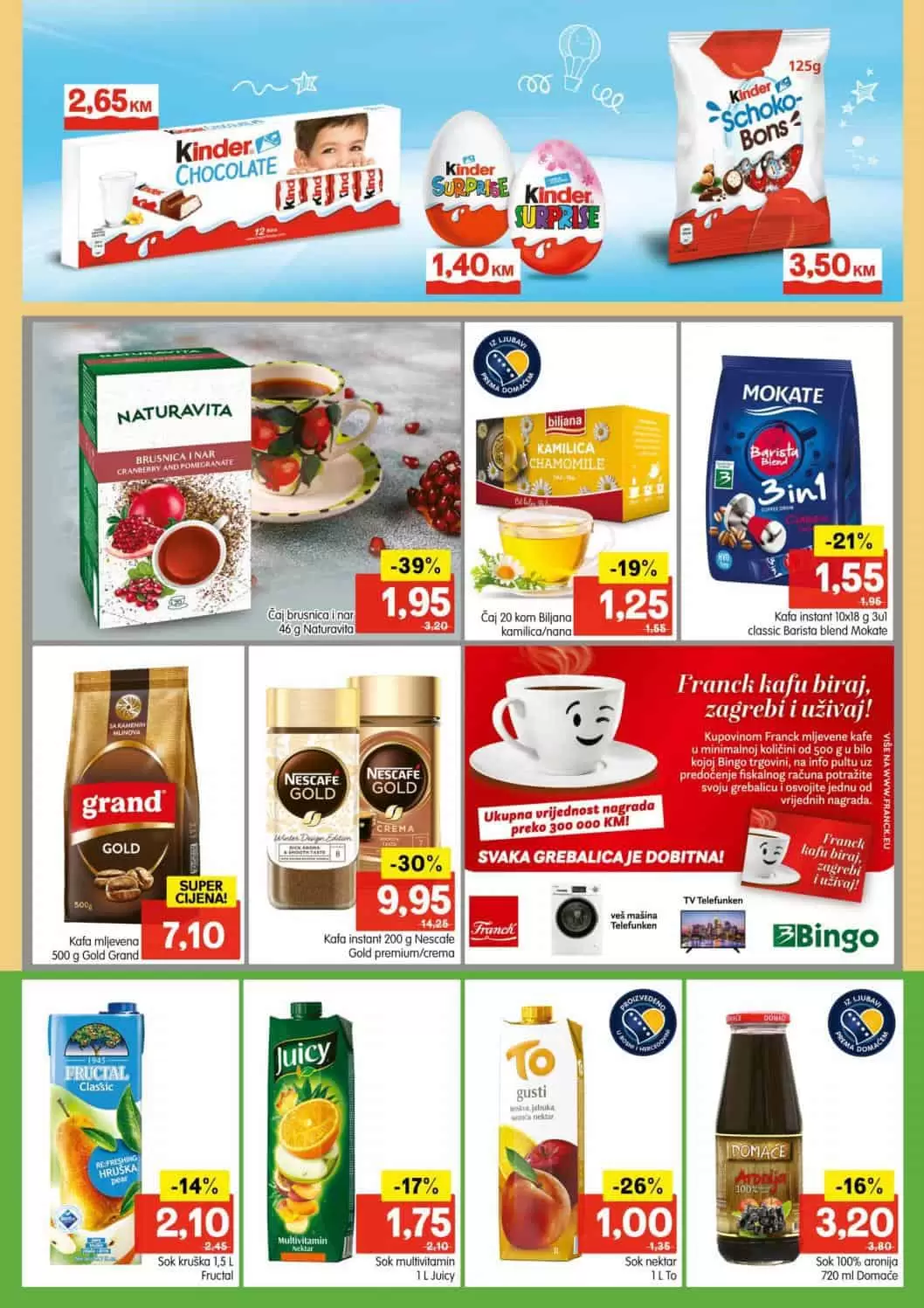 Bingo, Bingo katalog, Bingo akcija, Bingo snizenje, Bingo akcije i katalozi, Bingo vikend akcija, Bingo akcijski katalog, Bingo kataloska akcija, Bingo tuzla, Bingo sarajevo, Bingo zenica, Bingo mostar, Bingo Kralj dobrih cijena,