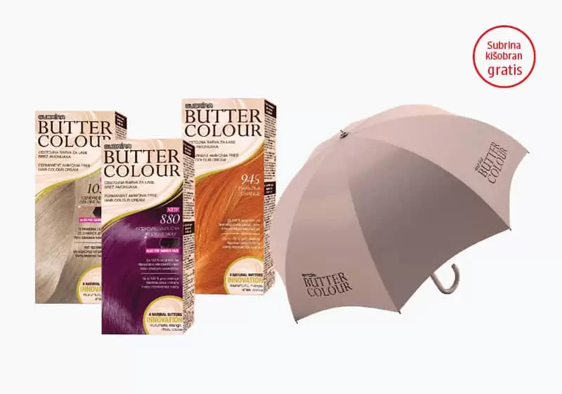 subrina boja za kosu, subrina booja za kosu cijena, gratis kisobran