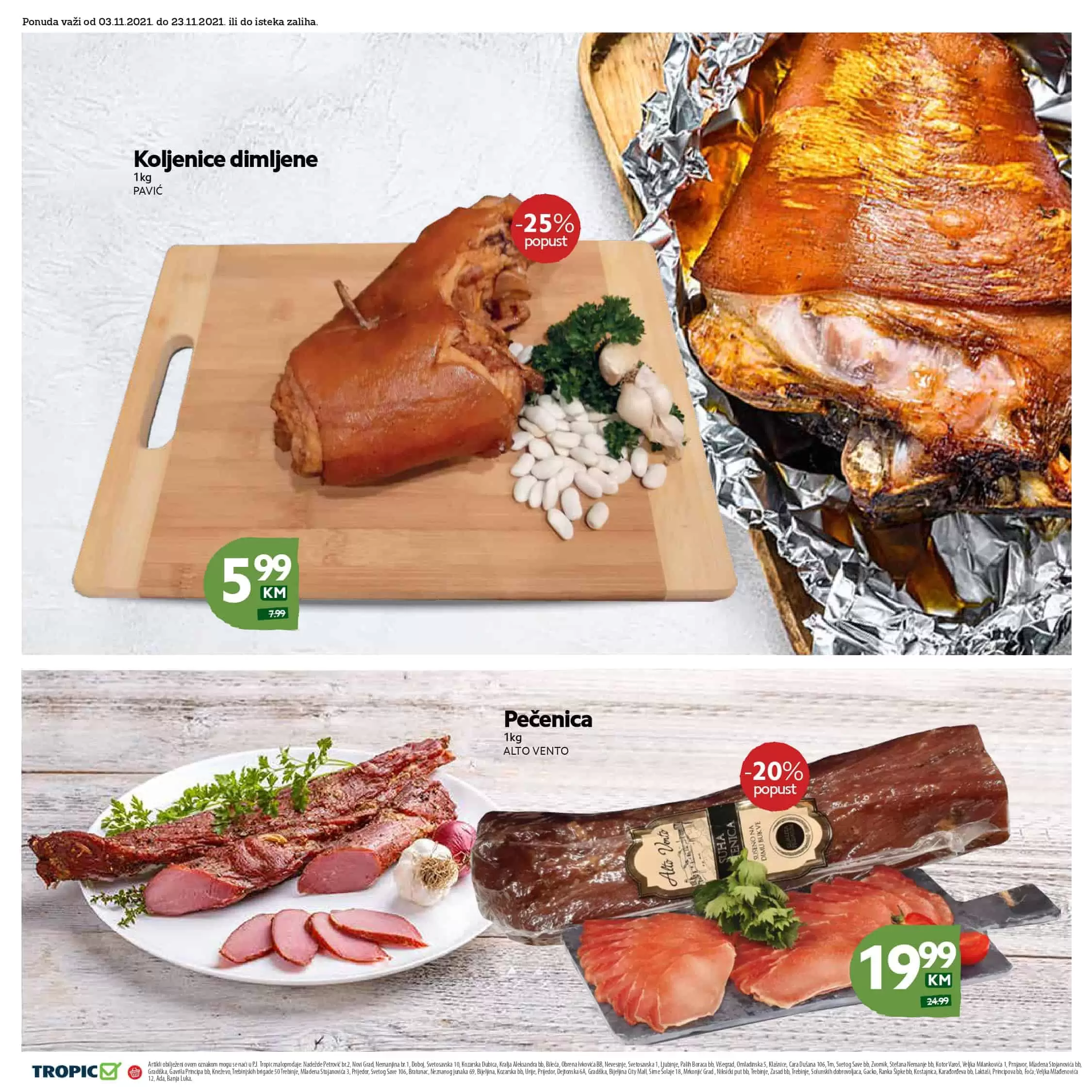 tropic akcijski katalog. snizenje. akcija. popust. katalog. snizeno.