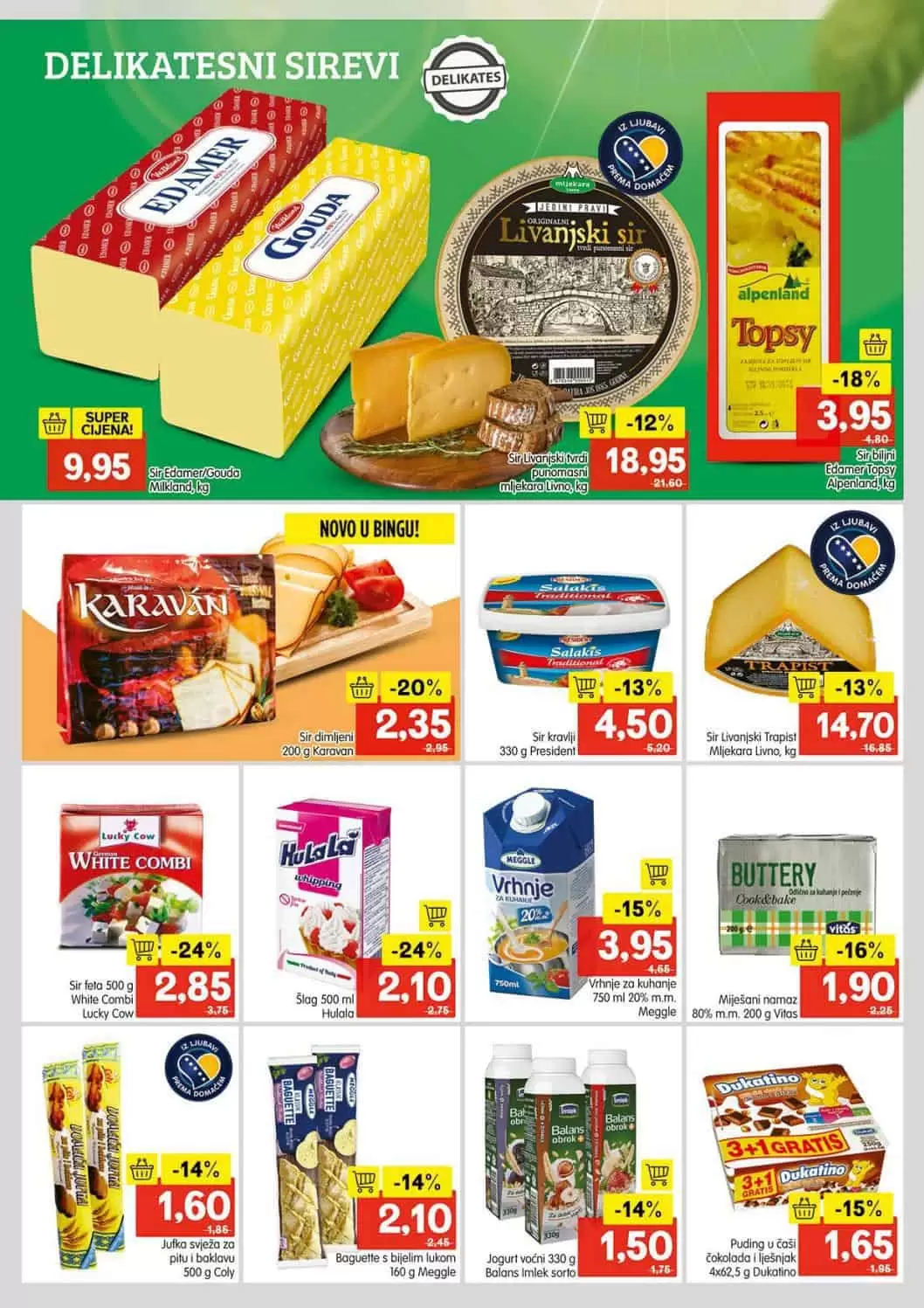 sirevi bingo, sirevi akcija, koji sir je najbolji, sir snizenje, suti sir, travnicki sir