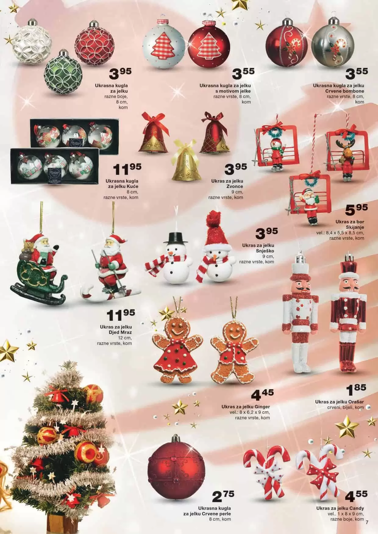 novogodisnju asortiman, servis za rucavanje za likom djeda mraza, novogodsinji servis sa rucavanje, tanjir praznicni