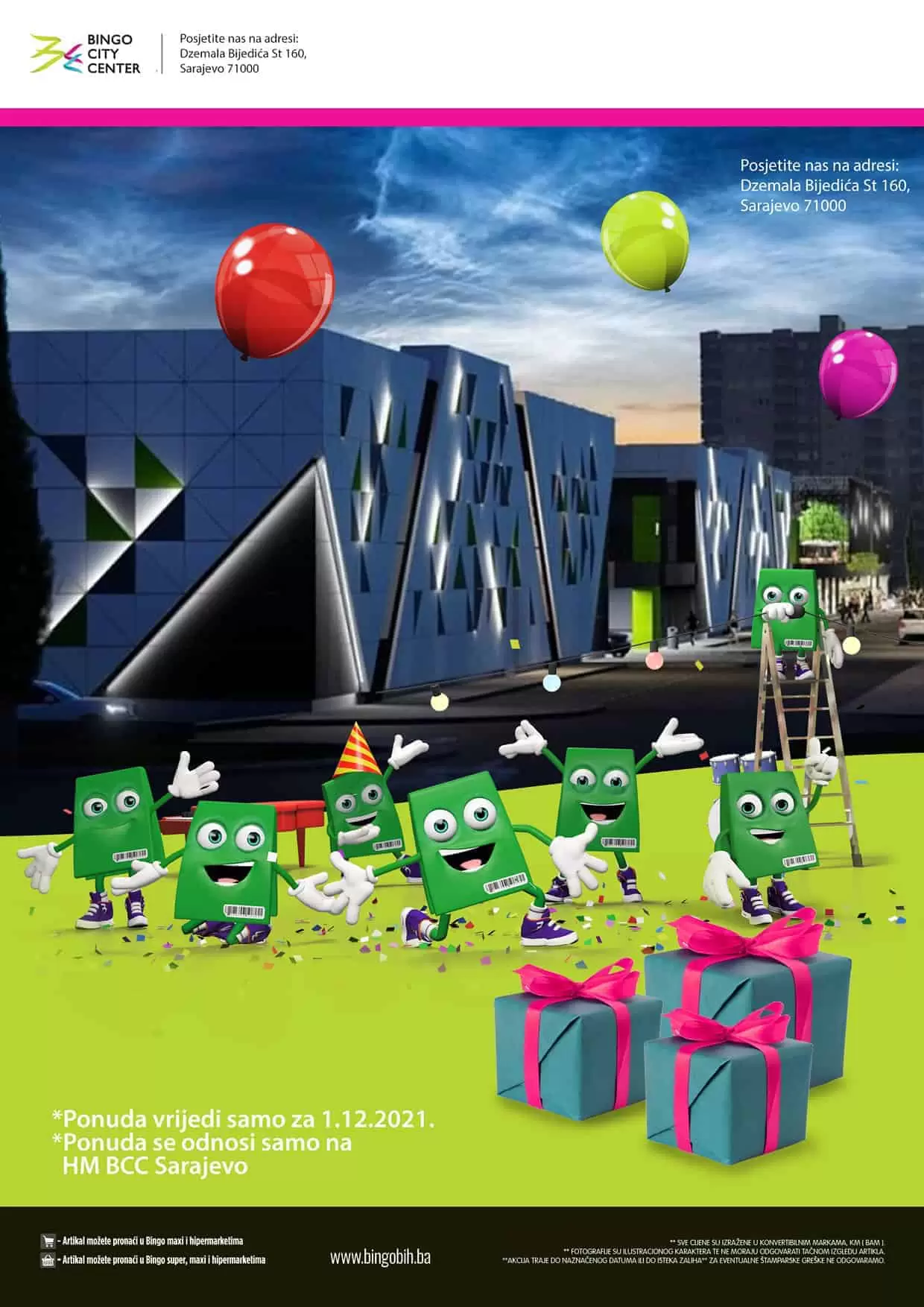 bingo city centar slavi rodjendan, bcc, bingo, bingo akcija, bingo popust, bingo katalog, bingo vikend akcija, bingo snizenje, katalozi i akcije, akcije bih, katalozi bih
