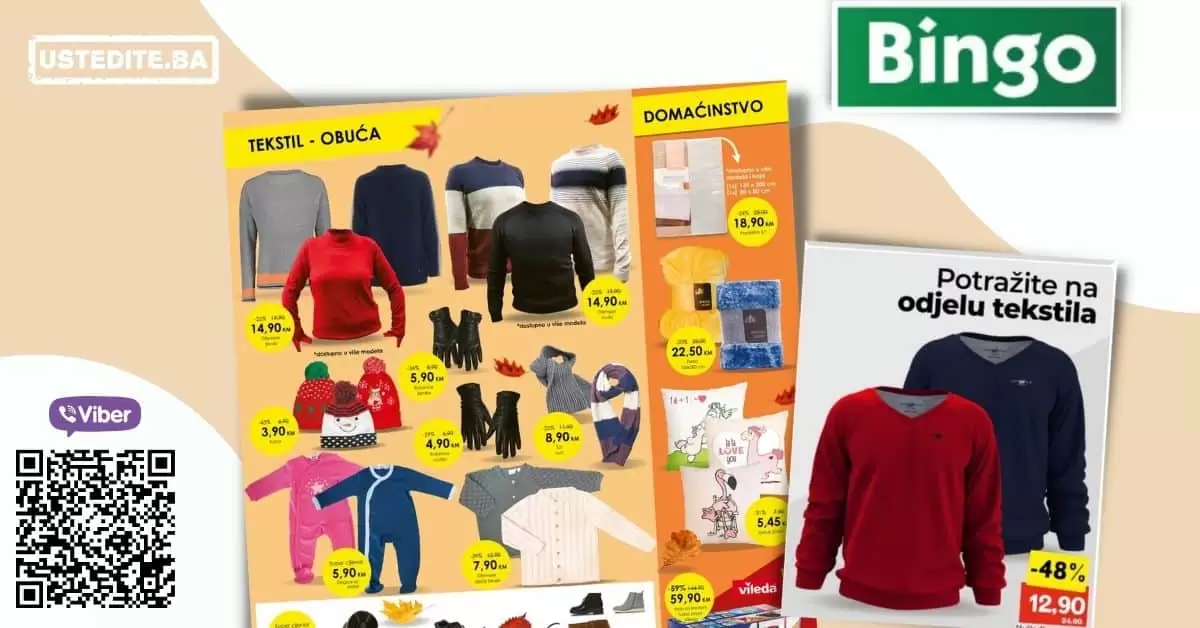 bingo tekstil, bingo odjeca, bingo, bingo akcija, bingo popust, bingo katalog, bingo vikend akcija, bingo snizenje, katalozi i akcije, akcije bih, katalozi bih