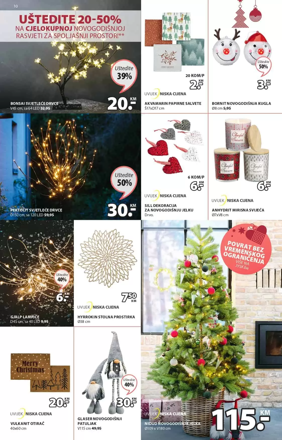 Jysk akcijski katalog. letak. snizeno. snizenje. popust. usteda. usteda novca. 