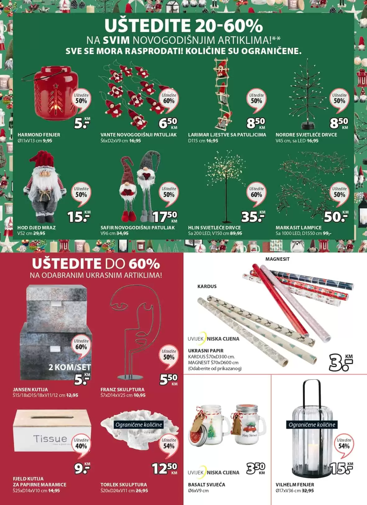 novogodisnji asotiman, uredjenje jelke, ukrasi za jelku, bozicni asortiman