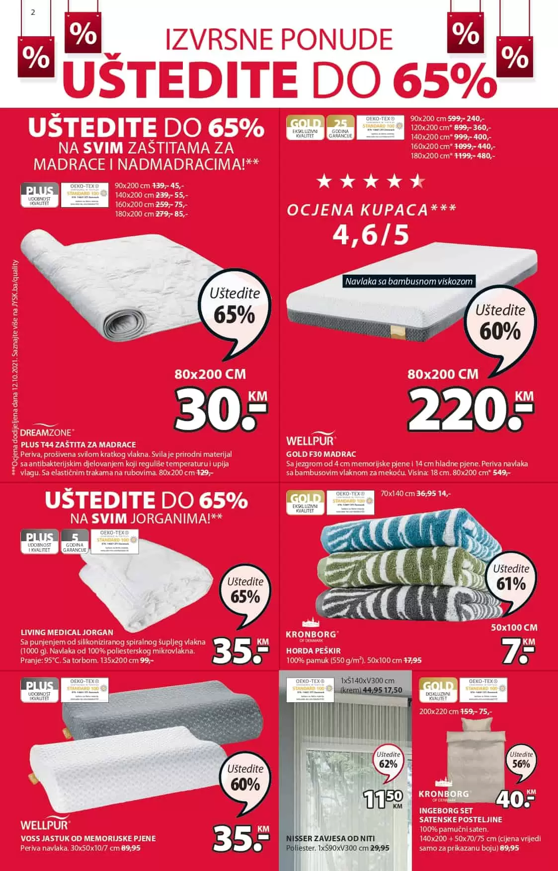 madrac, nadmadrac, jysk madrac, koji madrac je najbolji