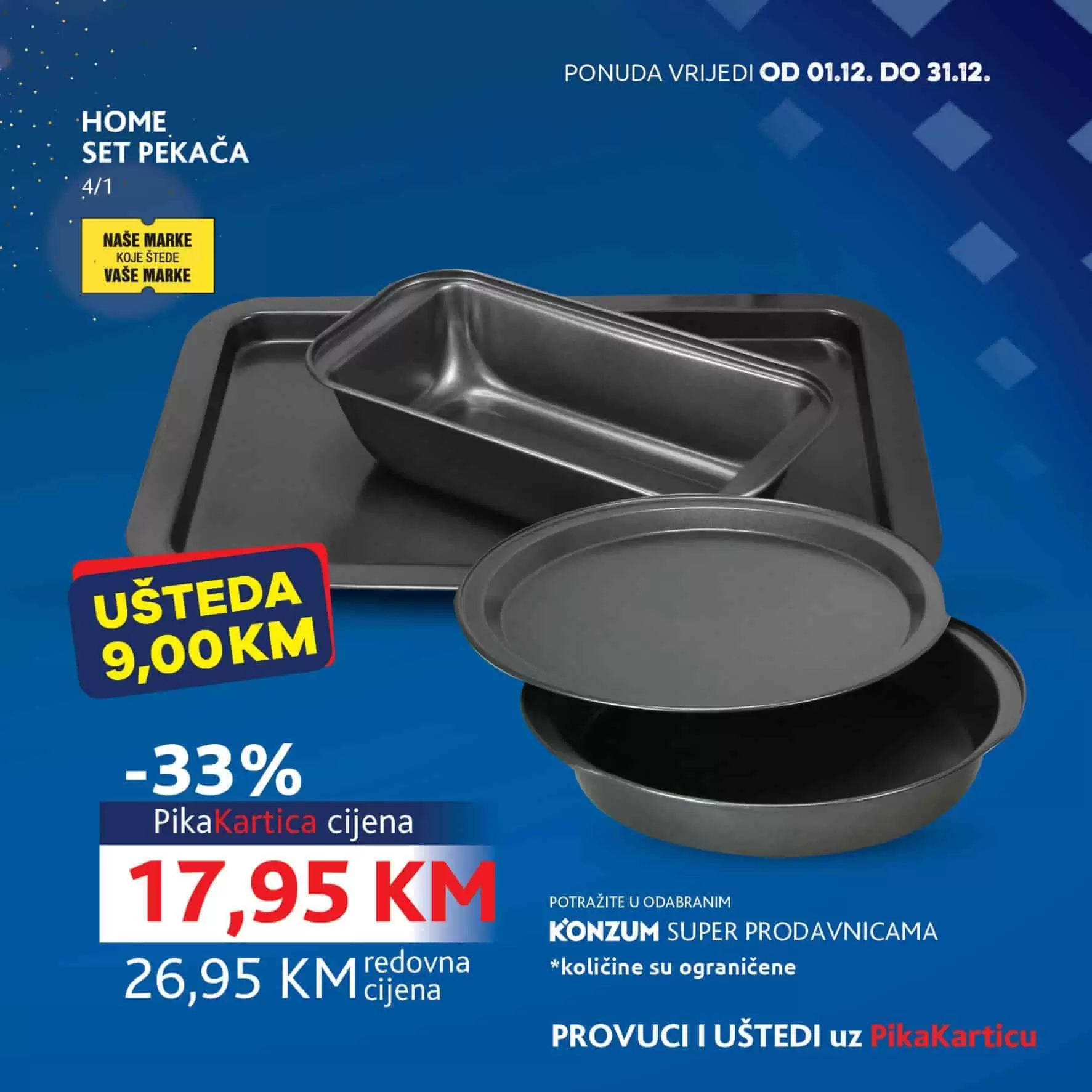 pika kartica. konzum pika. snizenje. maslinovo ulje. vileda. eurokrem. 