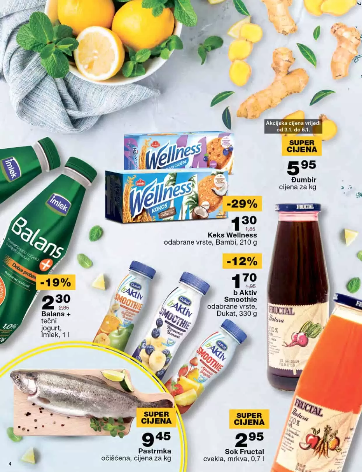 Ustedite novac sa Mercatorovim super akcijama. Mlijecni proizvodi su na snizenju. 