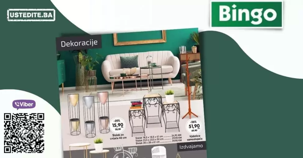 dekoracije, dekorativni predmeti, bingo, bingo akcija, bingo popust, bingo katalog, bingo vikend akcija, bingo snizenje, katalozi i akcije, akcije bih, katalozi bih