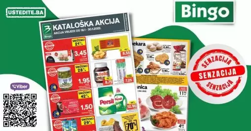Bingo super akcija. bingo kljad dobrih cijena. snizeno. akcija. popust.