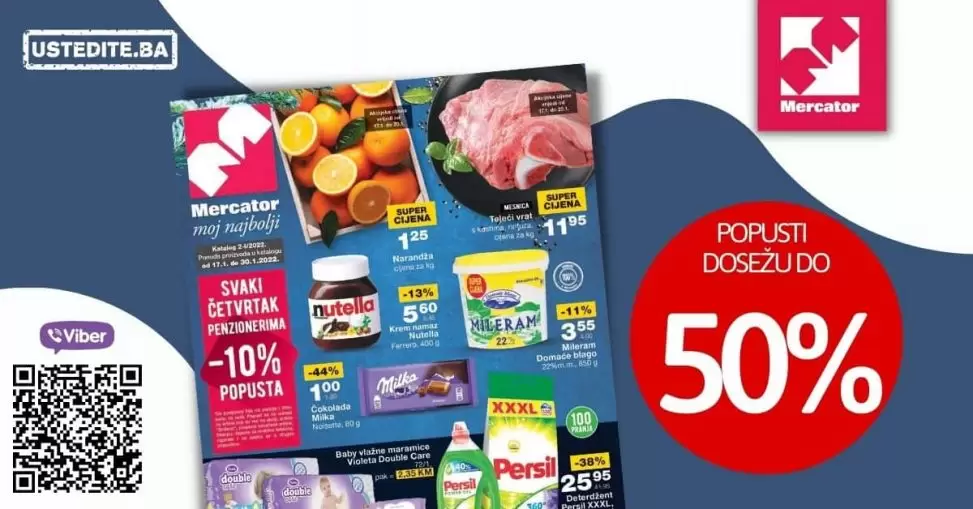 Mercator, Mercator snizenje, Mercator akcija, Mercator popust, Mercator katalog, Mercator letak, Mercator akcijski katalog, Mercator kataloska akcija, Mercator lozionicka, Mercator akcije i katalozi, katalozi u bih, akcije u bih