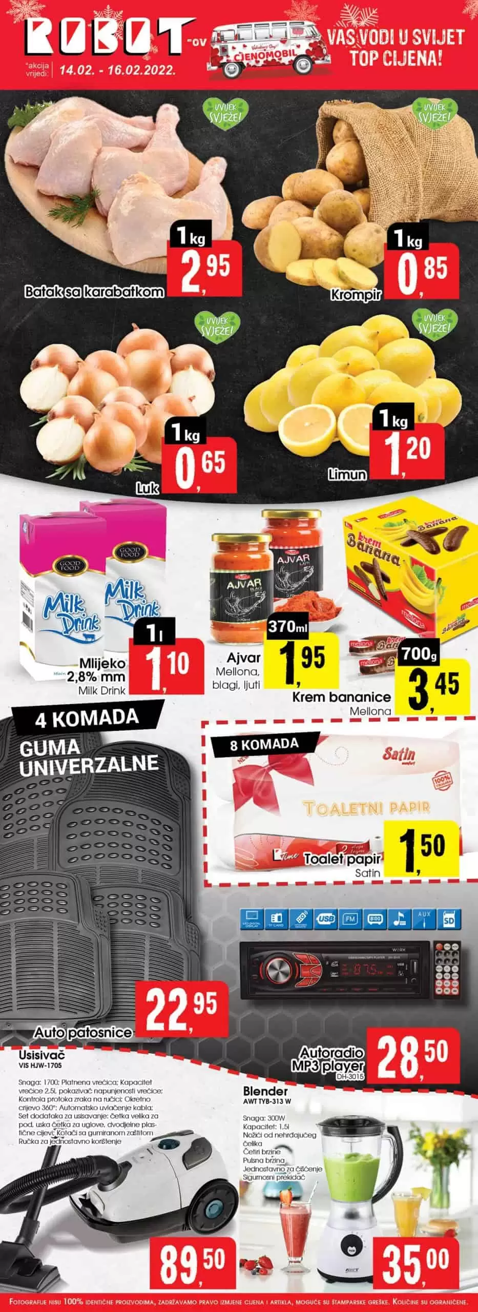 Robot, Robot snizenje, Robot akcija, Robot popust, Robot katalog, Robot akcije i katalozi, Robot letak, Robot vikend akcija,