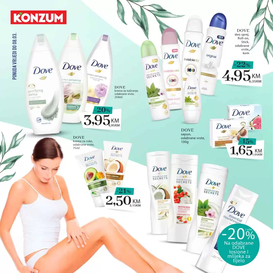 dove, dove asortiman, dove linija za njegu tijela