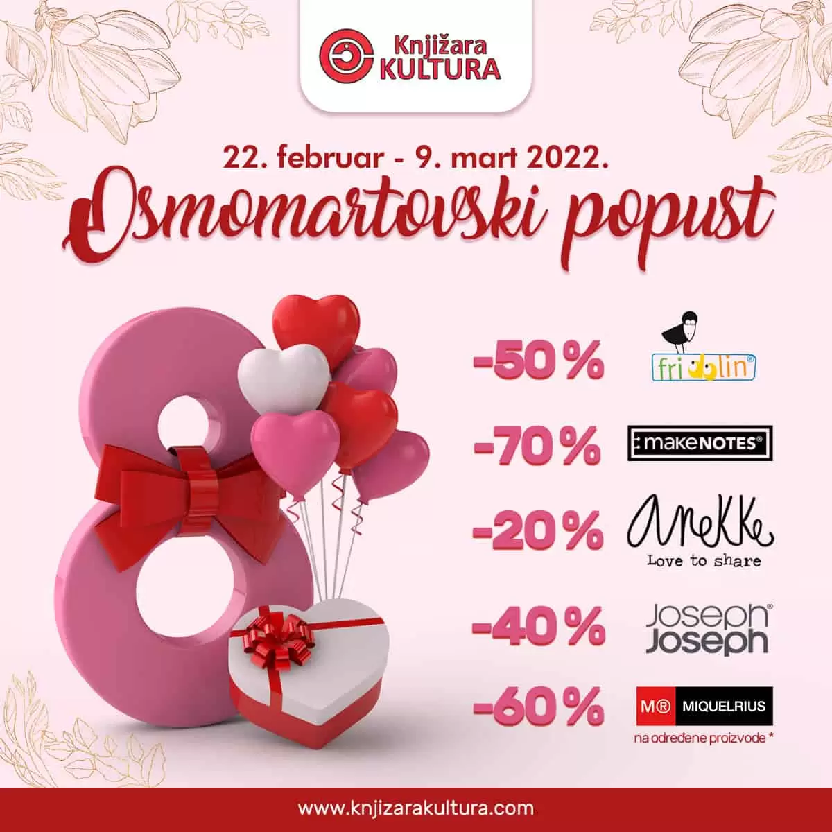 knjizara kultura, knige, snizenje knjiga, akcija knjiga, popust u knjizarama