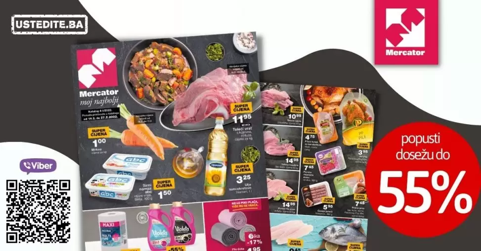 Mercator, Mercator snizenje, Mercator akcija, Mercator popust, Mercator katalog, Mercator letak, Mercator akcijski katalog, Mercator kataloska akcija, Mercator lozionicka, Mercator akcije i katalozi, katalozi u bih, akcije u bih