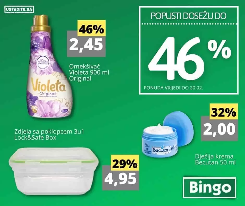 Bingo, Bingo katalog, Bingo akcija, Bingo snizenje, Bingo akcije i katalozi, Bingo vikend akcija, Bingo akcijski katalog, Bingo kataloska akcija, Bingo tuzla, Bingo sarajevo, Bingo zenica, Bingo mostar, Bingo Kralj dobrih cijena, bingo tekstil, bingo odjeca, bingo djecija odjeca, bingo obuca, bingo jelka, binho novogodisnji asortiman, bingo jelen, bingo lampice