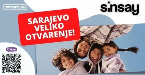 sinsay, sinsay prodavnica sarajevo, sinsay sarajevo, otvorenje sinsay prodavnice u sarajevu