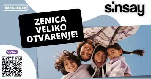 sinsay zenica, sinsay otvaranje zenica, kamberovic polje trzni centar sinsay