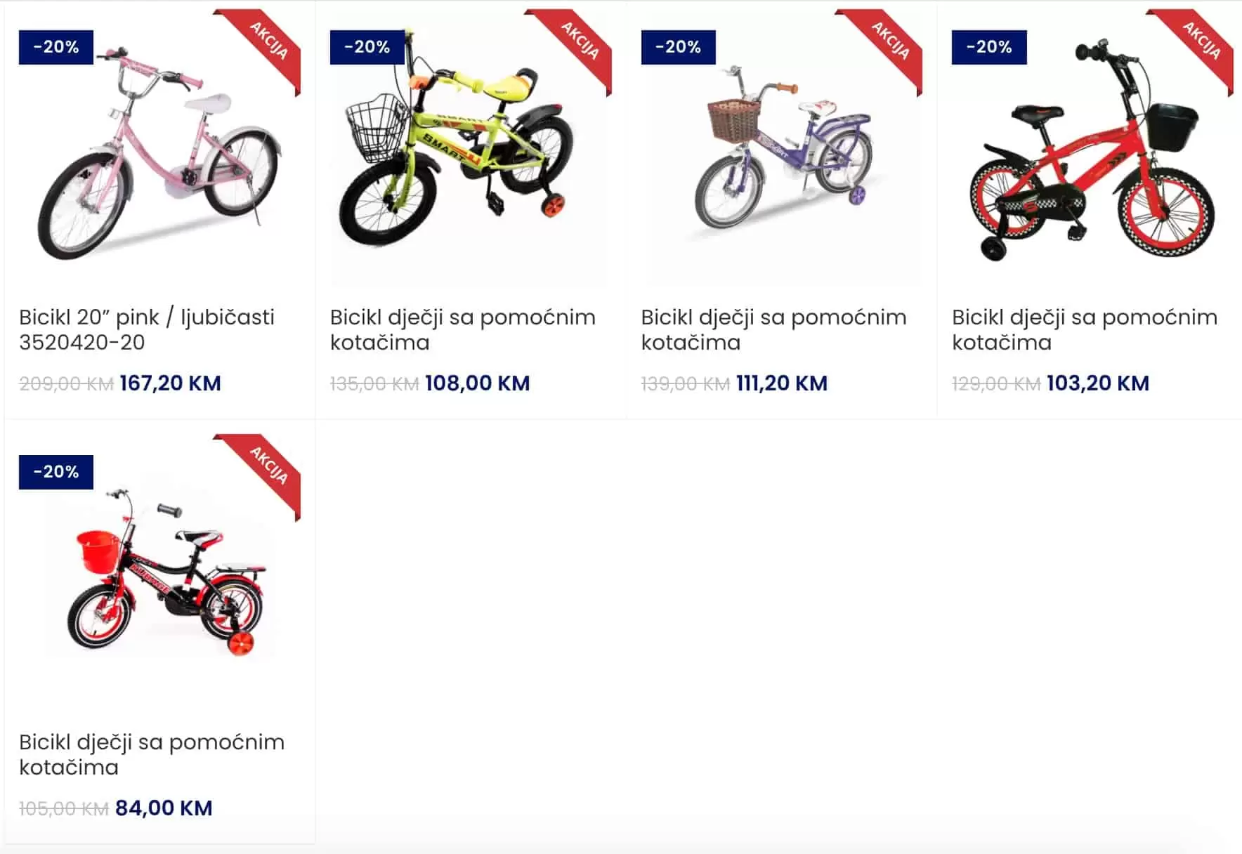 bicikla, djecija bicikla, role, djecije role, plisane mede, plisane igracke, romobili, djeciji romobili, biciklo cijena, romobil cijena,