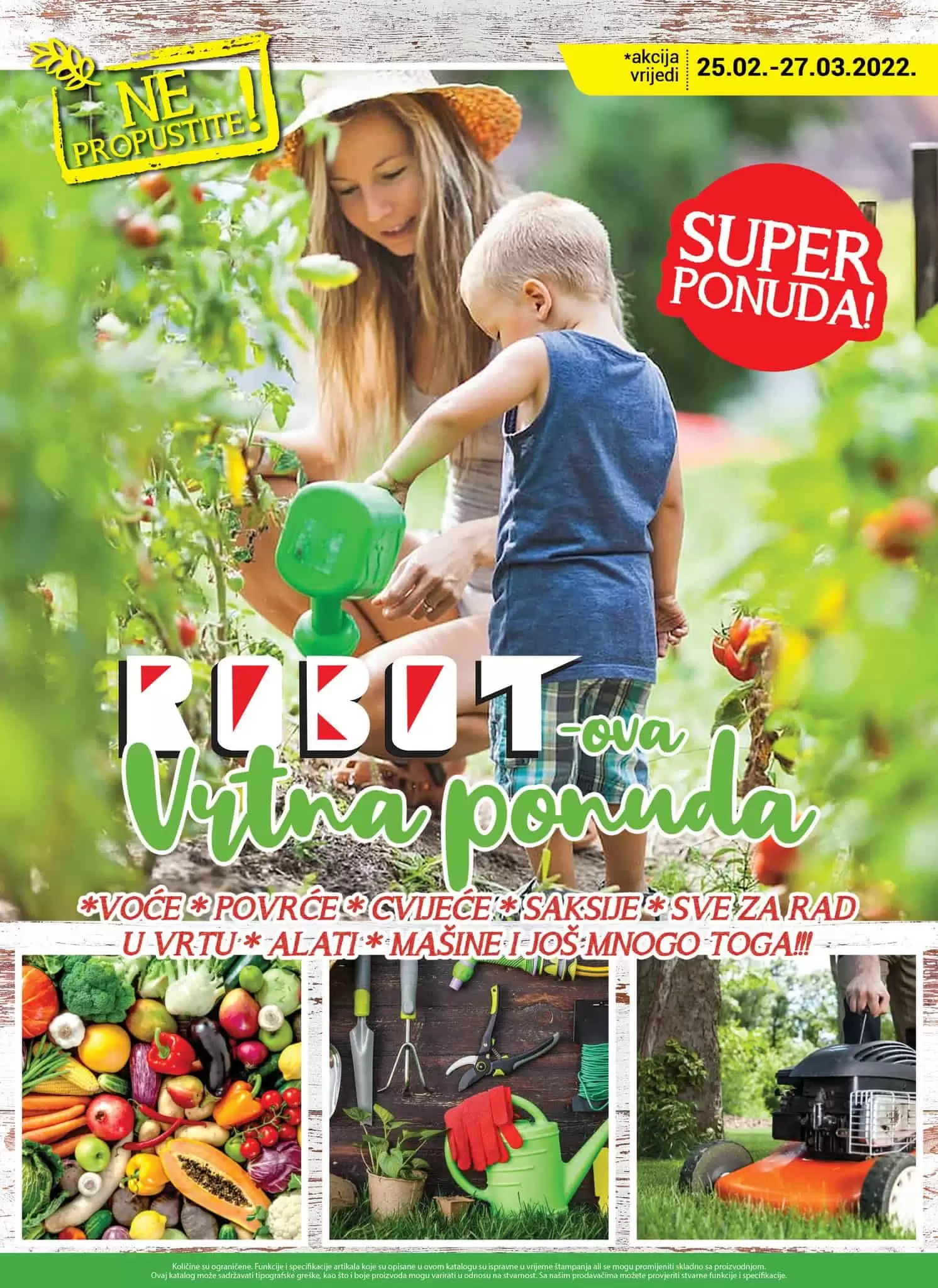 Nov Robot katalog 'vrtna ponuda' donosi nam super ponudu sadnica, saksija, alata.