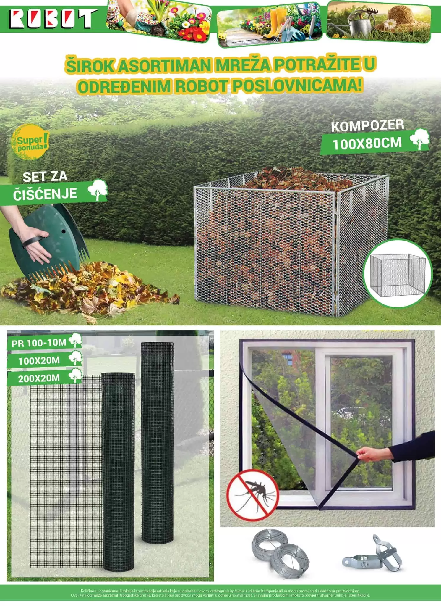 Širok asortiman mreža potražite u Robot poslovnicama! 