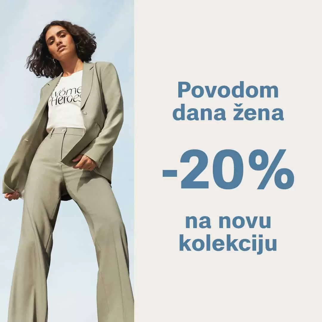 s.Oliver je za vas pripremio super popuste na novu kolekciju. Posjetite s.Oliver  prodavnice u periodu 05-08.03.2022. godine i ostvarite i do 20% popusta!