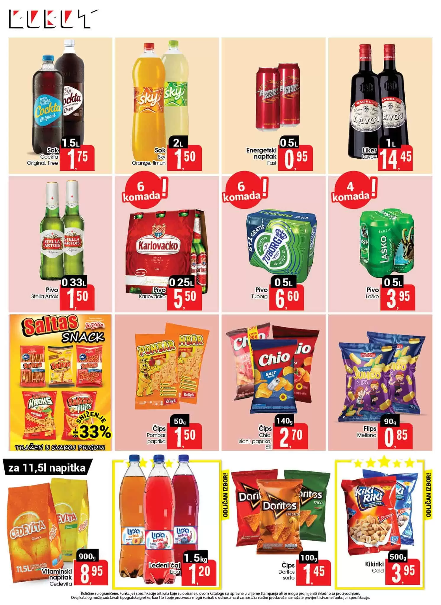 Robot-ova kataloška akcija donosi sniženje na alkoholnim i bezalkoholnim picima.