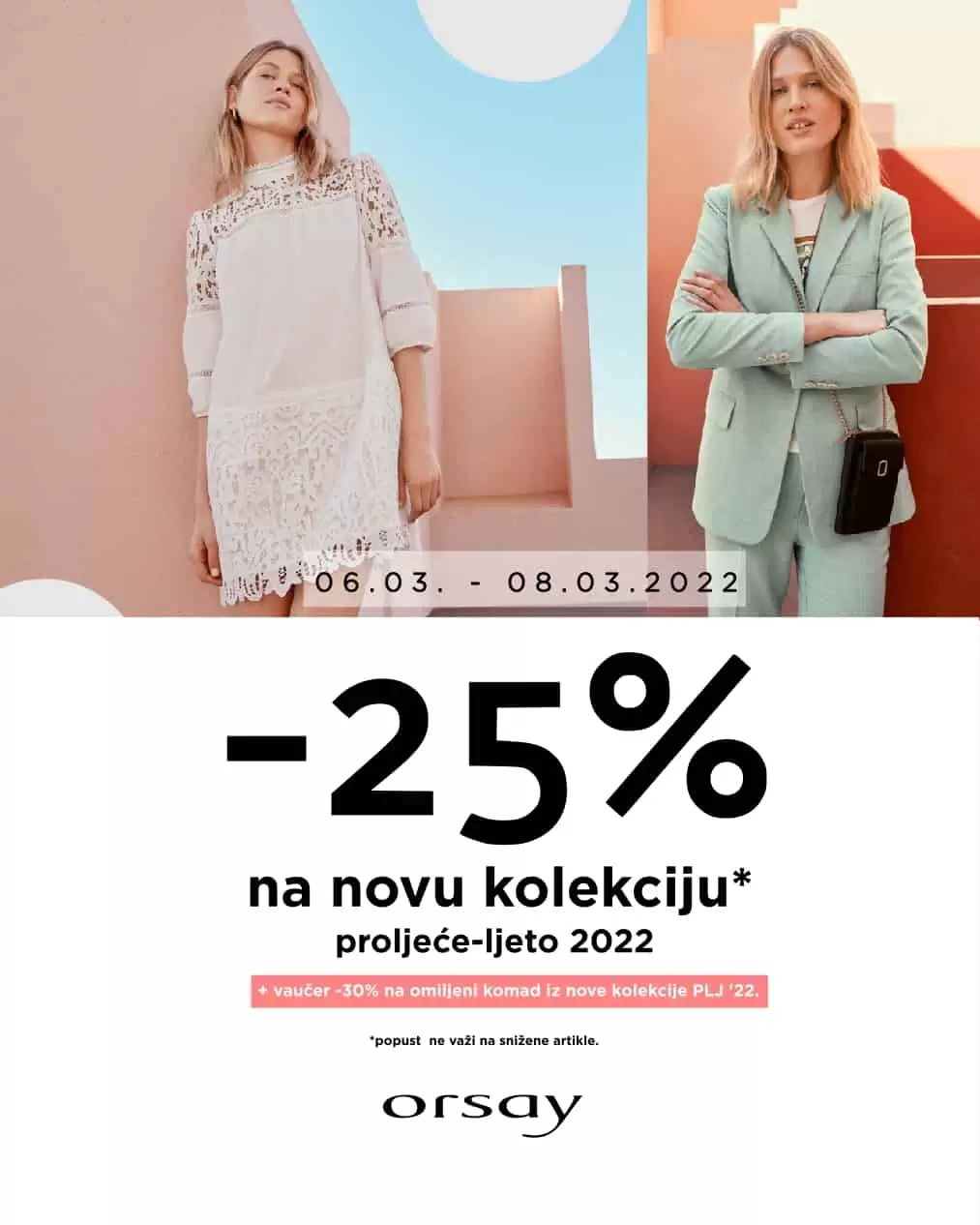 Orasy nam donosi super ponudu za 8. mart. Iskoristite super sniženja u Orsay prodavnicama.