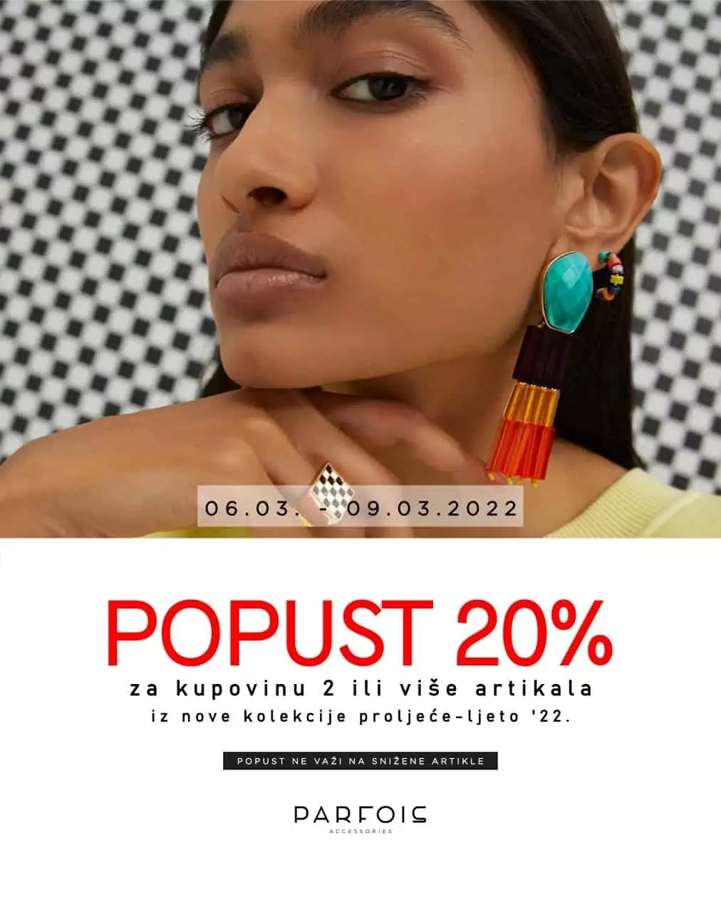 Parfois prodavnica donosi super snizenje za 8. mart. Iskoristite 20% popusta na odabrani asortiman.