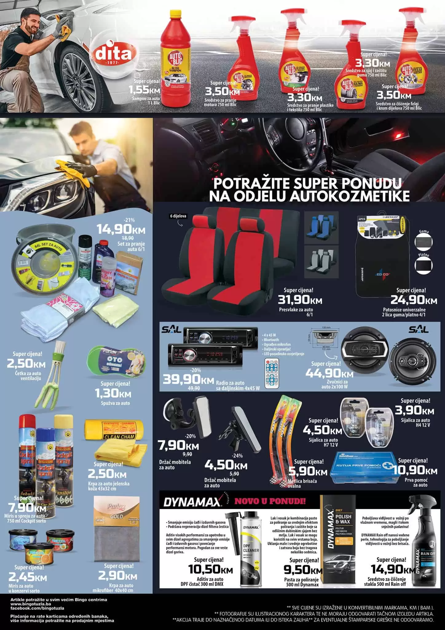 Bingo Katalog alata donosi sniženje. do 37% na odabrani asortiman autokozmetike i alata. Sniženi brendovi su Fixtec i Einhell. 