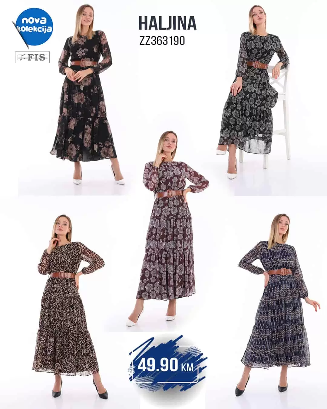 Fis nova kolekcija odjeće donosi nam super ponudu ženskih hlača, ženskih bluza i ženskih haljna. Lagane proljetne cvijetne haljinice uklopit će se u sve outfit-e!