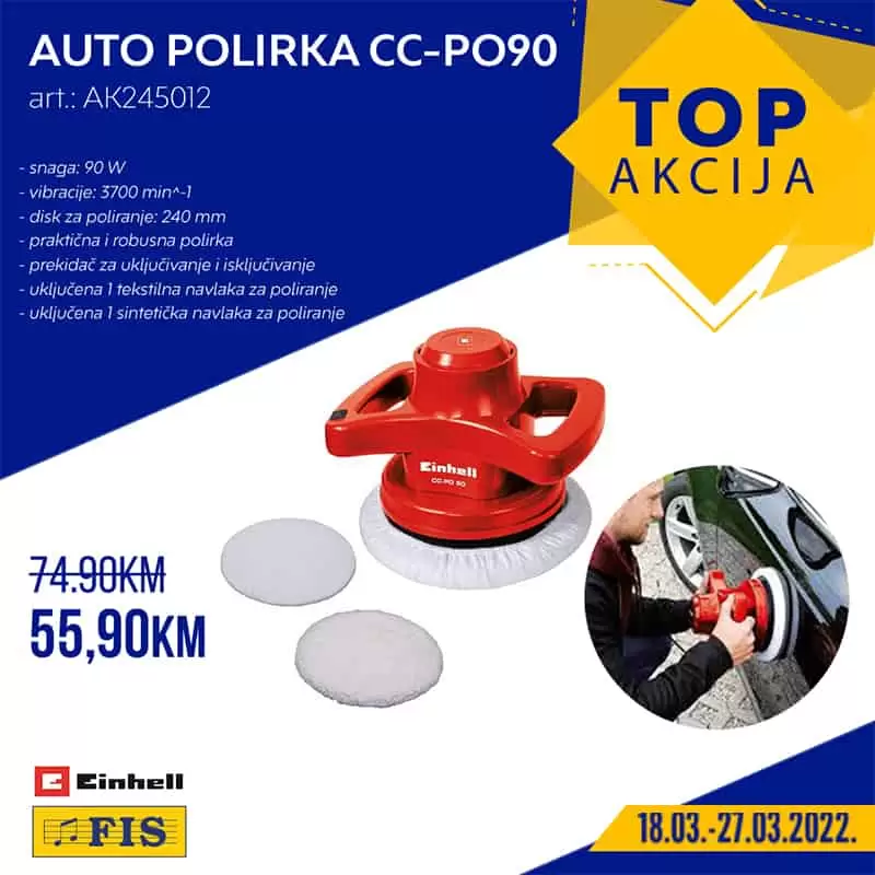 Snižnje namještaja, tekstila, obuće! Auto polirka 55,90 KM!
