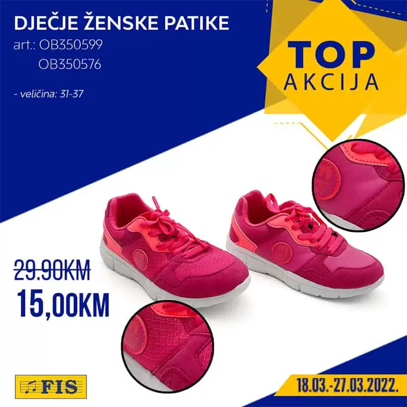 Fis je poznat po sjajnoj ponudi odjeće i obuće! Izdvojeni asortiman pogledajte u nastavku