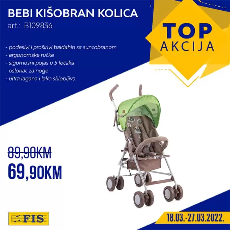 Fis TOP akcija za TOP artikle 18-27.03.2022. godine! Snižnje namještaja, tekstila, obuće!
