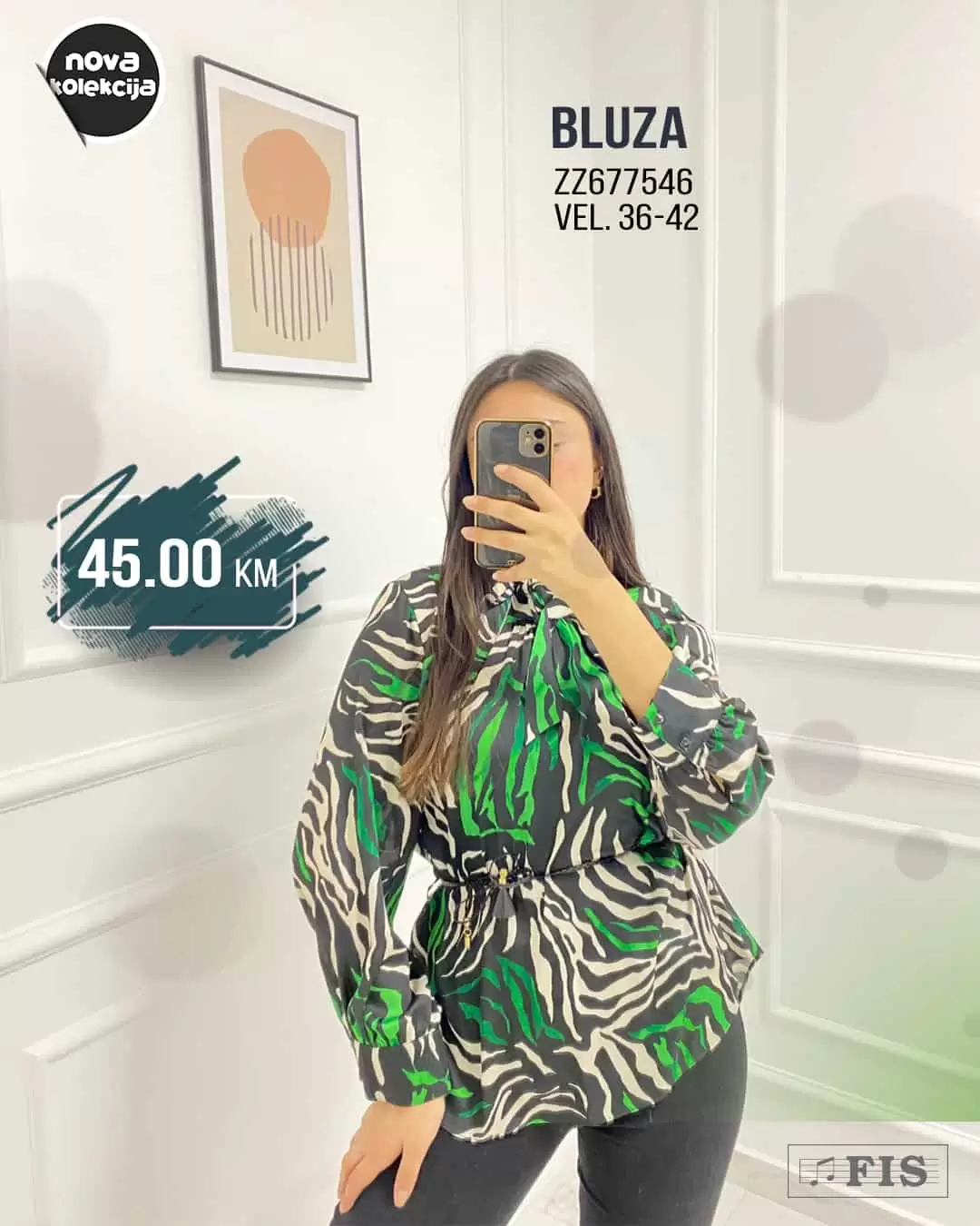 Fis nova kolekcija odjeće donosi nam super ponudu ženskih hlača, ženskih bluza i ženskih haljna. Lagane proljetne cvijetne haljinice uklopit će se u sve outfit-e!