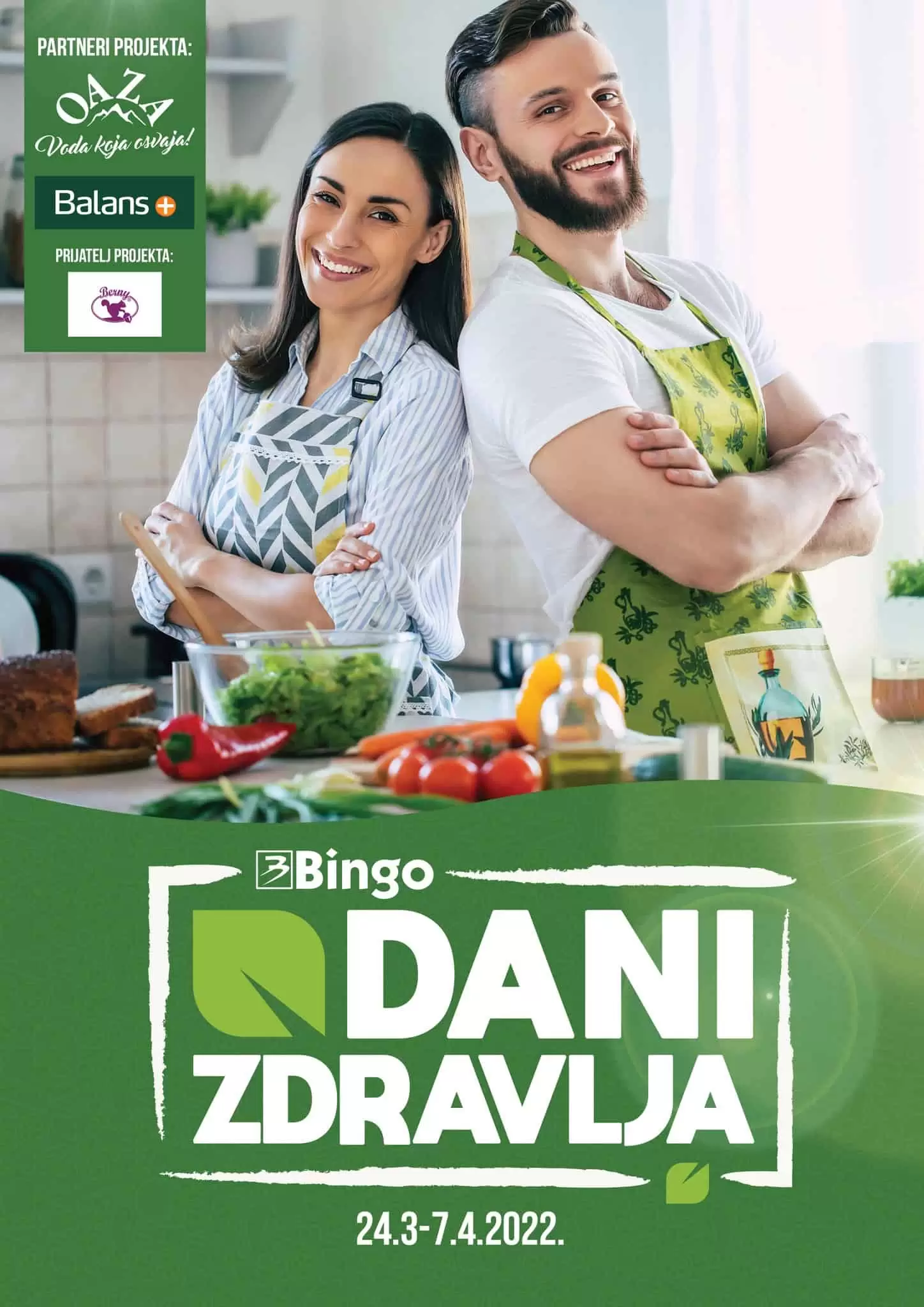 Početak proljeća je idealan period da razmislite o sebi i svom zdravlju! Sve za zdravu i pravilnu ishranu, ali i za vježbanje i sportske aktivnosti u vašem domu ili prirodi pronađite u akcijskoj ponudi koja traje u periodu od 24. marta do 7. aprila. Bingo katalog ' DANI ZDRAVLJA' 24.03-07.04.2022. godine
