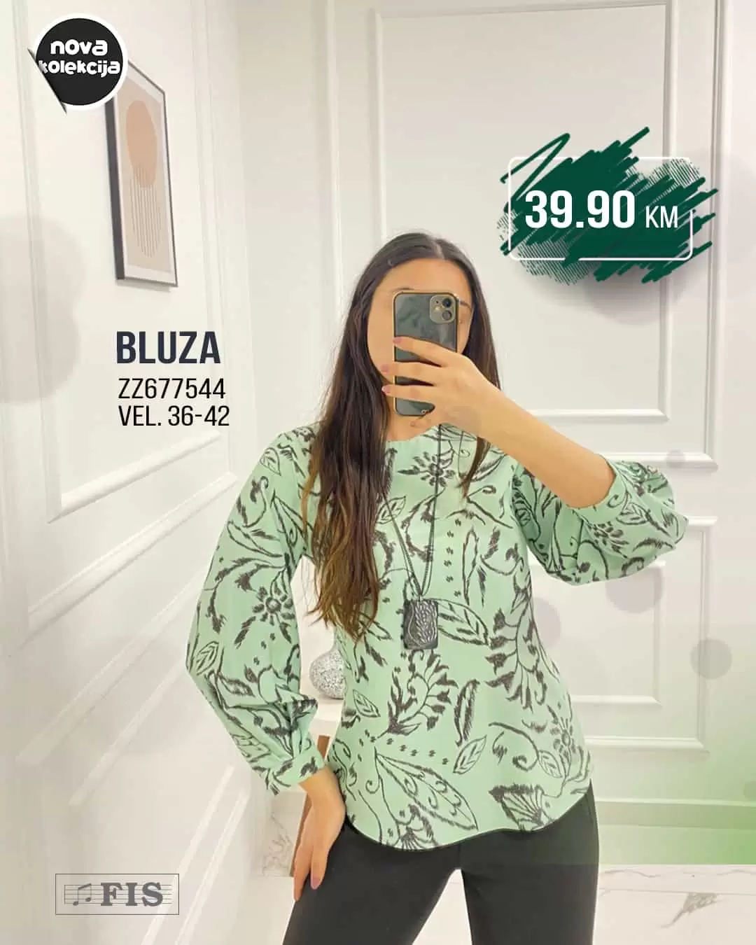 Fis nova kolekcija odjeće donosi nam super ponudu ženskih hlača, ženskih bluza i ženskih haljna. Lagane proljetne cvijetne haljinice uklopit će se u sve outfit-e!