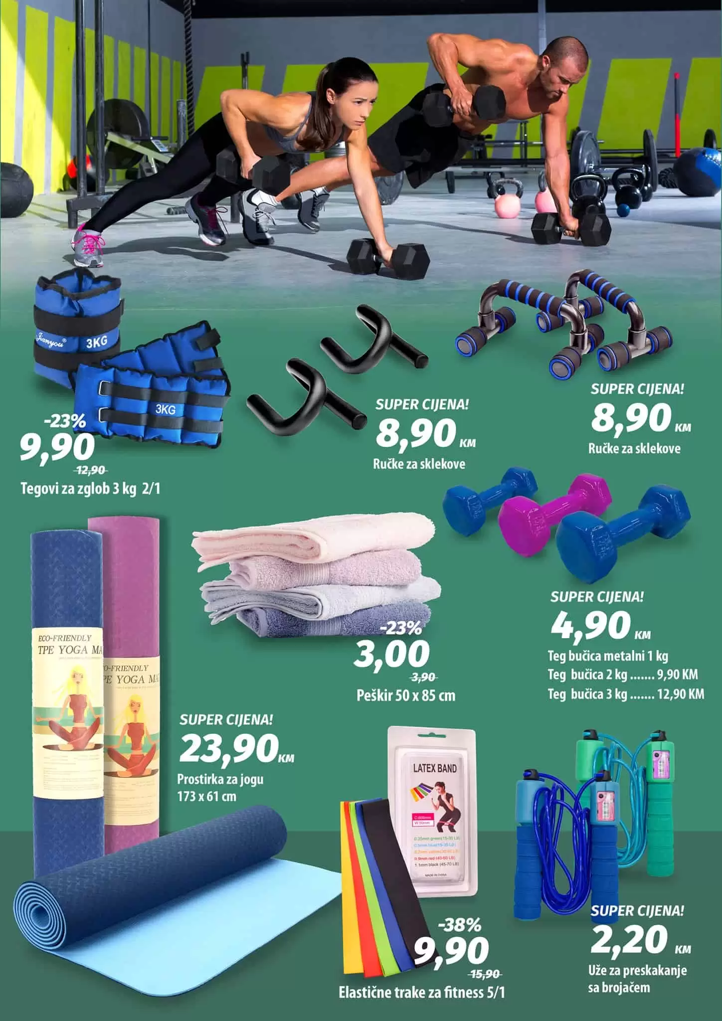 Početak proljeća je idealan period da razmislite o sebi i svom zdravlju! Sve za zdravu i pravilnu ishranu, ali i za vježbanje i sportske aktivnosti u vašem domu ili prirodi pronađite u akcijskoj ponudi koja traje u periodu od 24. marta do 7. aprila. Bingo katalog ' DANI ZDRAVLJA' 24.03-07.04.2022. godine