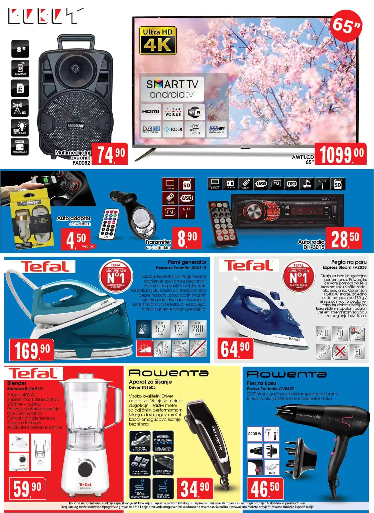 Robot katalog donosi nam super cijene na odjelima prehrane i hemiije. Veliki izbor sniženih proizvoda za ličnu higijenu i asortimana za bebe. U ovom katalogu prnaci cete i veliki izbor odjece za zene. Neizostavna ponuda malih kućanskih aparata čini Robot katalog jos boljim. 