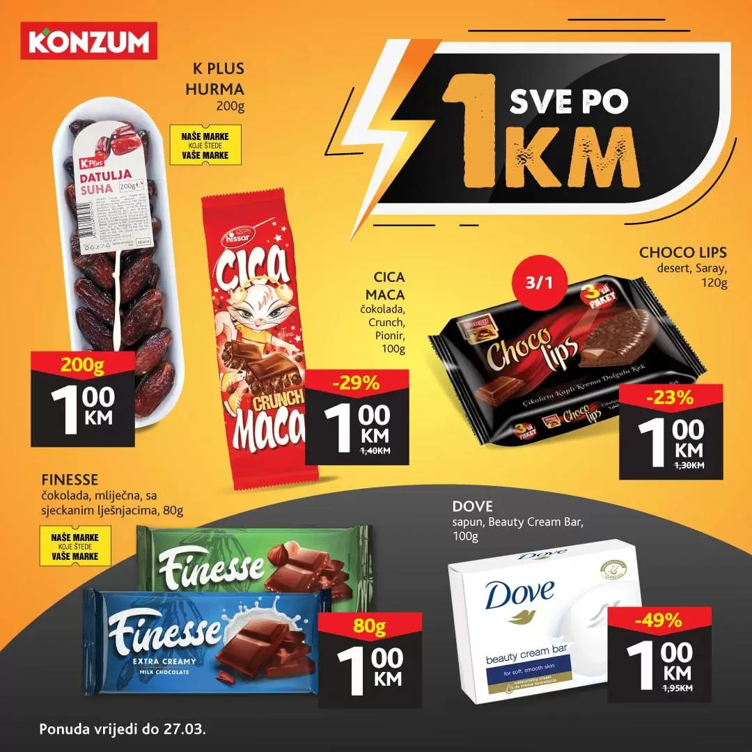 Konzum katalog nam donos super ponudu sve za 1 KM!