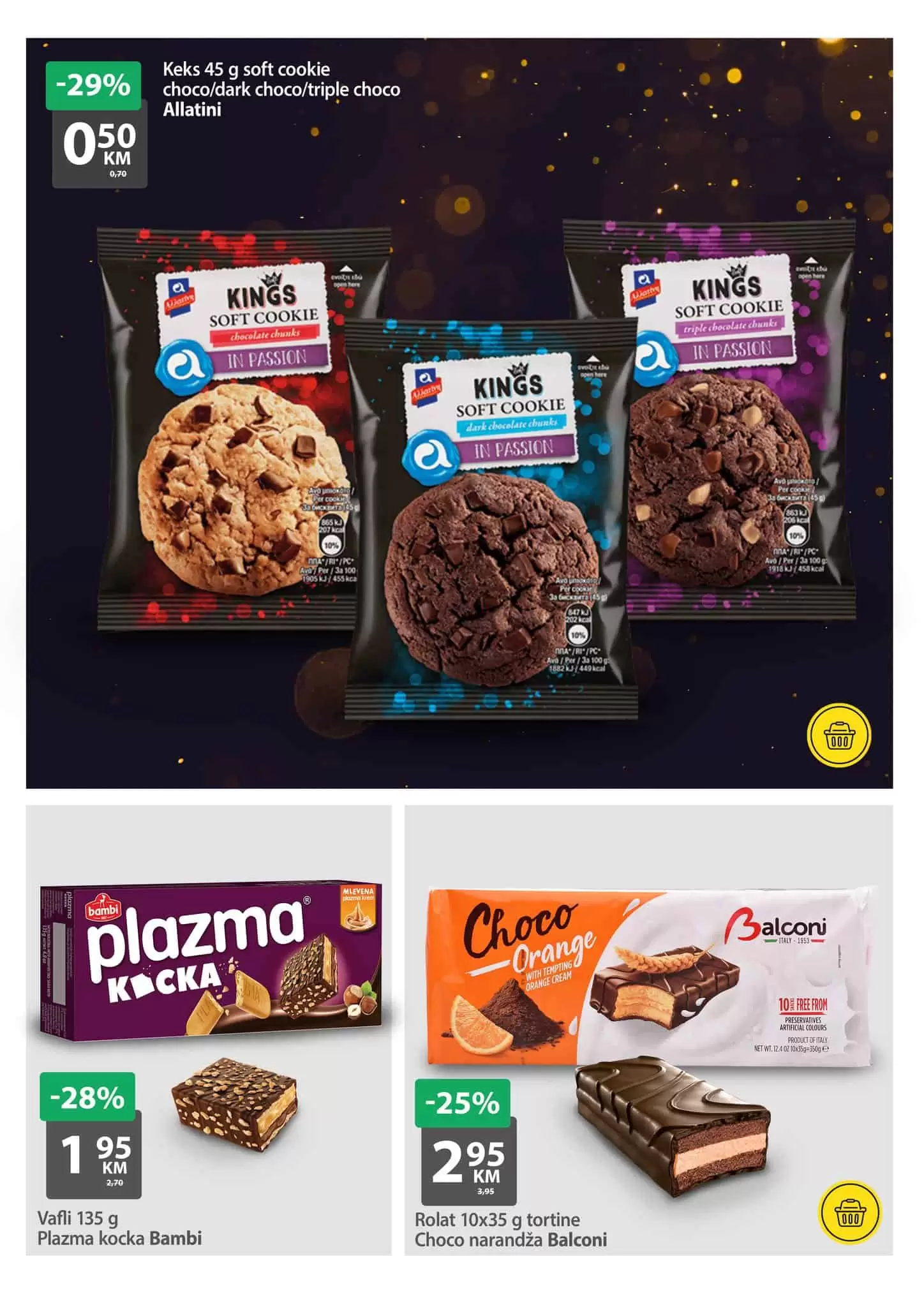 Bingo vikend akcija donosi nam sniženje i do 40%! Iskoristite Bingo akciju i uštedite svoj novac. Bingo katalog donosi nam sjajne cijene na prehrambenim proizvdima, kućnoj hemiji, proizvodima za njegu lica i tijela, ali i kućnog tekstila. Bingo vikend akcija 31.03-03.04.2022. godine! Izdvojeno iz BINGO super ponude: Posteljina 2/1 samo 18 KM Potkušulja bijela 1,70 KM Ženske gaćice 1,70 KM