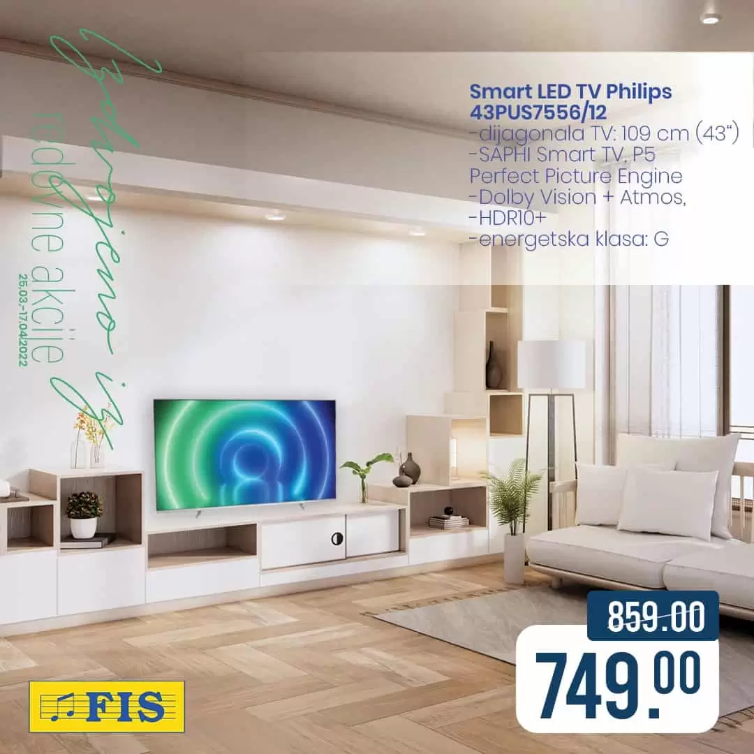 Fis katalog tehnike donosi nam super cijene televizora, malih kućanskih aparata i ugradbene tehnike. Kupujte po sniženim/akcijskim cijenama.