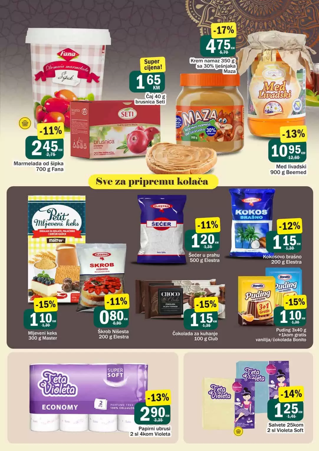 Bingo ramazanska akcija nam donosi super cijene kafe, sokova, mlijecnih proizvoda, mesnih preradjevina, tjestenine, rize! Iskoristite Bingo katalog specijalno izdanje i uštedite novac!