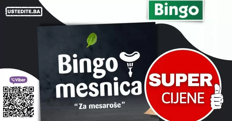 Bingo akcija mesa! Odaberite svježe pile, pureći batak, junjeći flam, junjeća rebra ili pileća krila u marinadi! I sve to super niskim akcijskim cijenama!